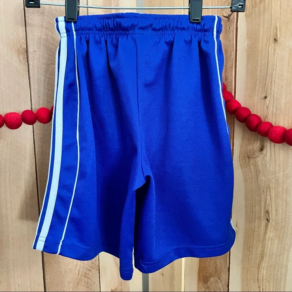 Real Essentials Blue/Wht. Basketball Shorts w/ Pockets - Picture 2 of 2